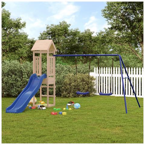 Set Da Gioco Da Esterno In Legno Massello Di Pino - Foto 2