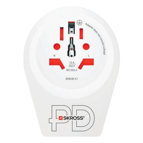 1.500290 adattatore per presa di corrente Tipo F Universale Bianco - Foto 1