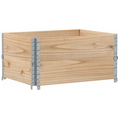 Fioriera Da Giardino 80x60 Cm In Legno Massello Di Pino - Foto 2