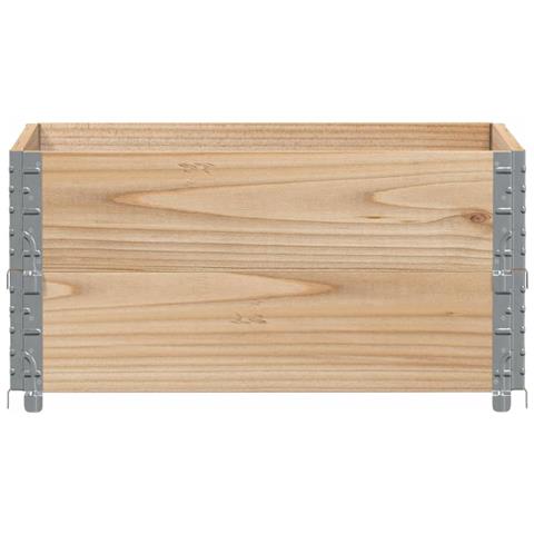 Fioriera Da Giardino 80x60 Cm In Legno Massello Di Pino - Foto 3