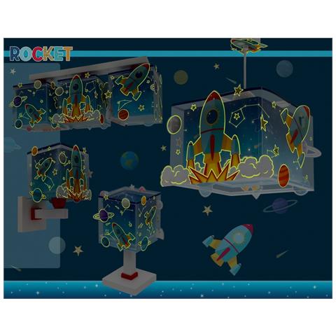 Plafoniera Per Bambini 3 Luces Infantil Rocket Razzo - Foto 7