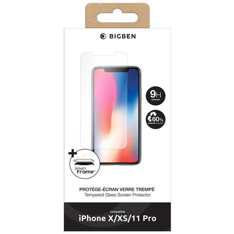 Salvadisplay Per Iphone X /xs / 11 Pro In Vetro Temperato Con Smartframe, Trasparente - Foto 5