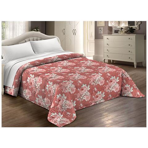 Trapunta Piumone Letto Invernale Imbottita 300gr Microfibra Scaldanotti Laura 1 Piazza Pesca - Foto 1