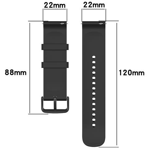 Cinturini Per Orologi In Morbido Silicone Da 22 Mm Per Huawei Watch3/gt 2/samsung Galaxy Watch 3 Black - Foto 2
