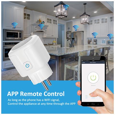 Presa Intelligente Wifi Tuya Standard Ue 16a Confezione Da 4 - Foto 3