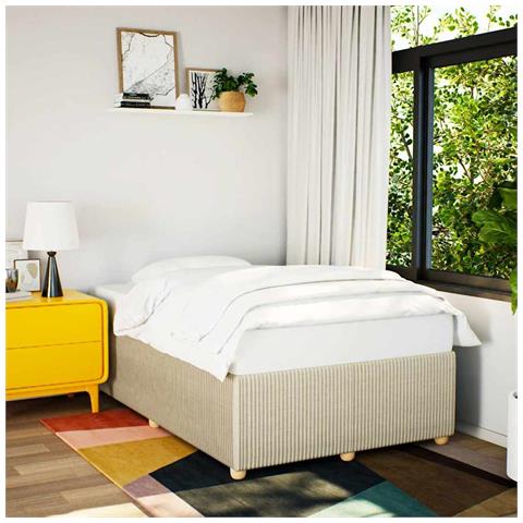 Giroletto Senza Materasso Crema 120x200 Cm Tessuto - Foto 1