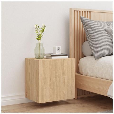 Mobile Tv Parete Rovere Sonoma 40,5x30x40 Cm Legno Multistrato - Foto 3