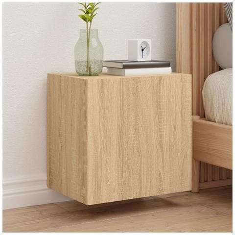 Mobile Tv Parete Rovere Sonoma 40,5x30x40 Cm Legno Multistrato - Foto 1