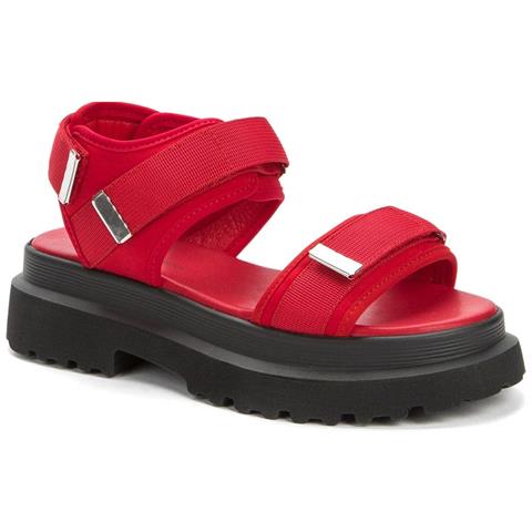 Red Casual Open Sandals Sandali Tessile Scarpe Donna Rosso Eu 37, 827102-13-05 - Foto 1