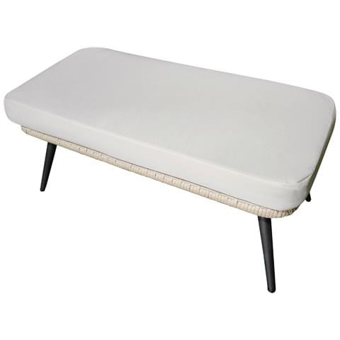 Poggiapiedi Da Esterno Con Cuscino Beige Fiorentino - Foto 3