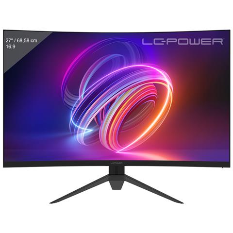 LC-M27FC-V1, 27" Curved, 180 Monitor PC 68,6 cm (27") 1920 x 1080 Pixel Full HD LCD Nero, Rosso - Foto 1