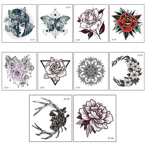Pacchetto Da 10 Fogli Di Tatuaggi Temporanei Modello 2 - Foto 2
