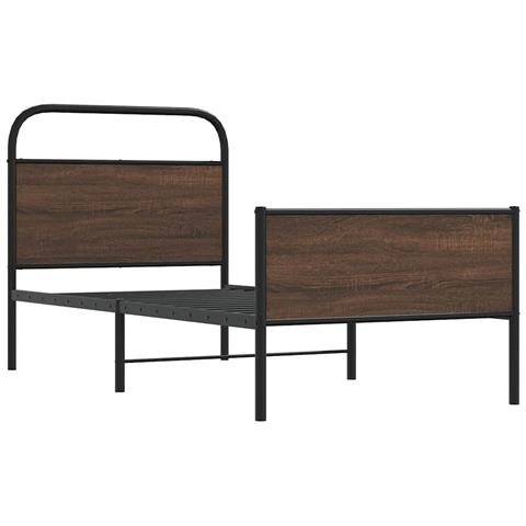 Giroletto Senza Materasso Rovere Marrone 100x200 Cm Truciolato - Foto 2