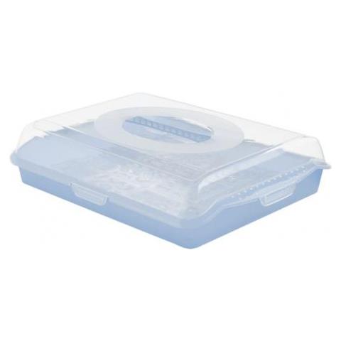 Keeeper 10677680 Scatola Di Conservazione Armadietto Portaoggetti Rettangolare Blu, Trasparente - Foto 1