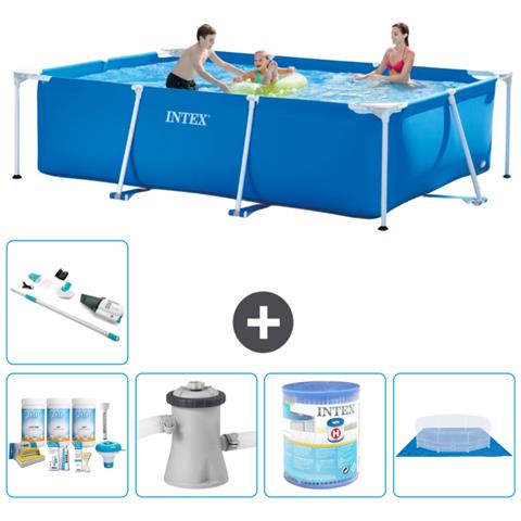 Piscina Fuori Terra - Rettangolo - 300x200x75 Cm - Blu - Include Accessori Coordinati A215 - Foto 1