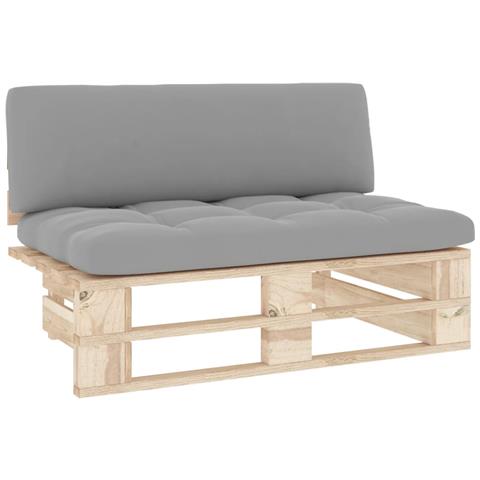 Divano Centrale Giardino Su Pallet In Legno Di Pino Impregnato - Foto 1