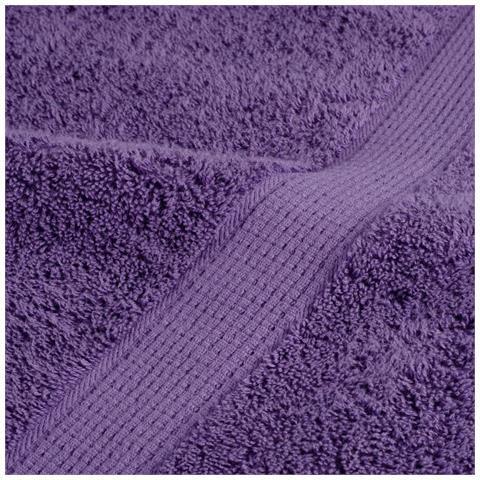 Asciugamani Premium Solund 4 Pz Viola 100x200 Cm 600 G /m² - Foto 7