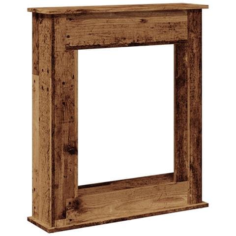 Cornice per Camino Legno Antico 75x20x87,5 cm in Truciolato - Foto 1