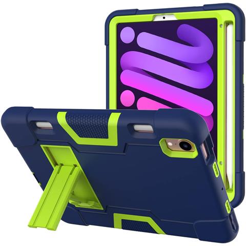 Custodia Per Ipad Mini 6 8.3” Armata Con Supporto Blu Navy - Foto 1
