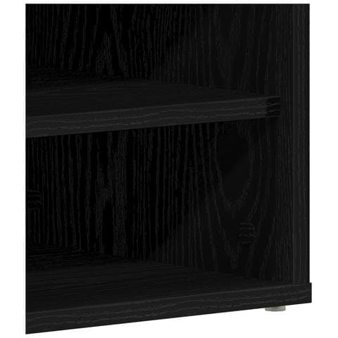 Armadio porta scarpe  Nero Quercia 32x35x70 cm in legno ingegnerizzato - Foto 9
