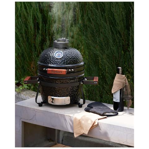 Mini Barbecue A Carbonella Kamado Ceramica Nero - Foto 1