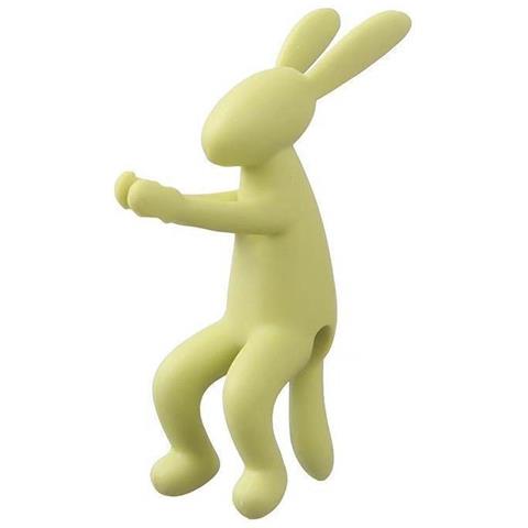 5 Pezzi Clip Di Supporto Per Piante Idroponiche A Forma Di Coniglio - Simpatico Stabilizzatore Di Fissaggio Per Idroponica, Giardino E Acquario Yellow - Foto 1