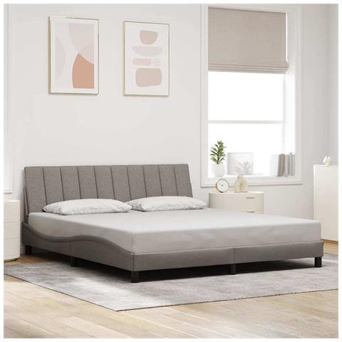 Giroletto senza Materasso Tortora 180x200 cm in Tessuto - Foto 2