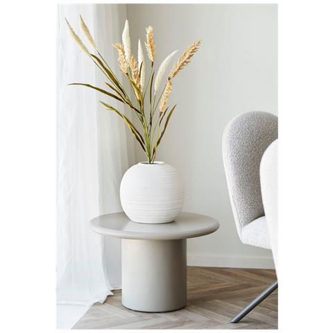 Set Di 2 Sedie Lana - Bianco - Tessuto - 50x63x91,5 Cm - Foto 7