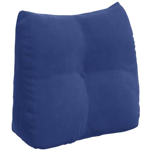 Cuscino per Schiena Blu Polizia 45 x 24 x 50 cm Velluto - Foto 1