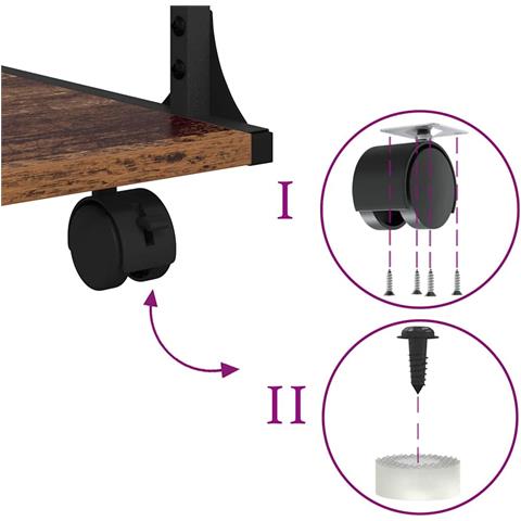 Supporto per Stampante Legno vecchio 43 x 48 x 64 cm - Foto 9