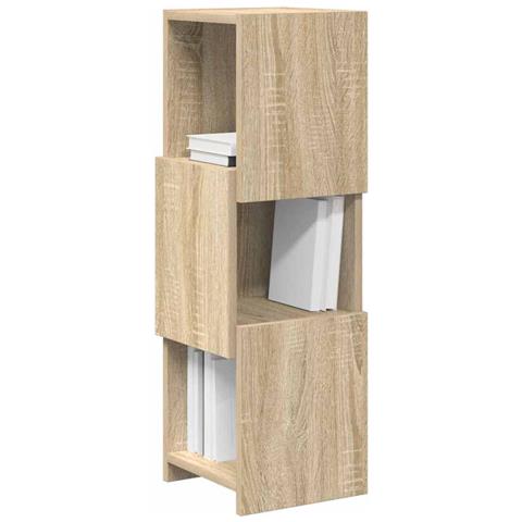Mobile angolare Bianco 25,5x25x80cm Legno multistrato - Foto 2