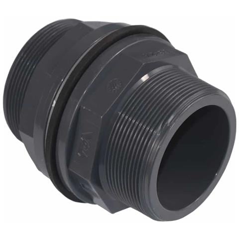 Passaparete Pvc Raccordo Pvc 63mm Giunto Filettato Pn10 - Foto 2