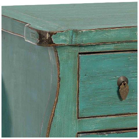 Mobile Da Ingresso In Legno Blu 90x48x80h Cm - Foto 8