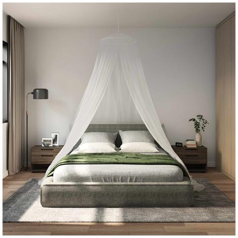 Zanzariera per letto 156 maglia 3 pcs 156 maglia Bianco - Foto 2