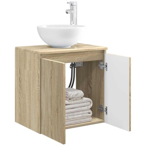 Mobile Lavabo da Parete Rovere Sonoma 49,5 x 41 x 64,5 cm - Foto 2