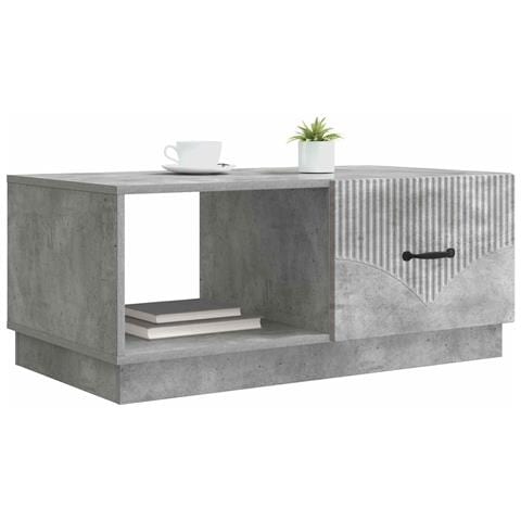 Tavolino da salotto Grigio Cemento 90 x 50 x 37 cm - Foto 2