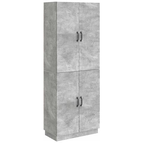 Set di armadi 2 pcs Grigio Cemento Legno ingegnerizzato - Foto 1