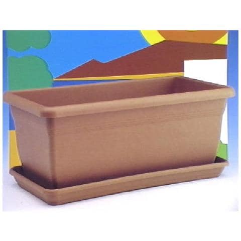 Sottobalconetta Linea Mediterraneo, Polipropilene Riciclabile, Per Balconette 50x20xh. 16 Cm Terracotta - Foto 3