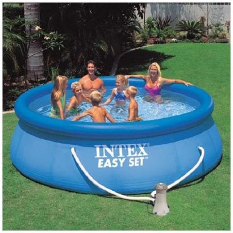 Piscina rotunda 28158, 9792L, Colore Blu /Bianco - Foto 2