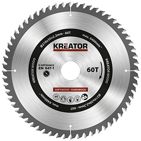 Krt020422 in Metallo Duro Per Sega Circolare Legno Ø210 mm Foro 30 mm Di Spessore 2,2 mm Denti 60 - Foto 1