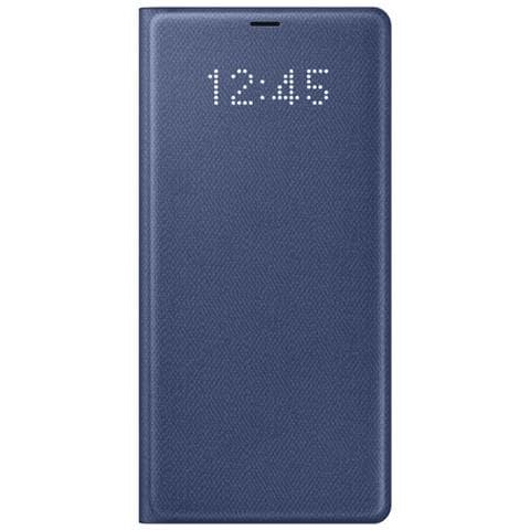 Flip Cover Custodia LED View per Galaxy Note 8 Colore Blu Profondo - Foto 2
