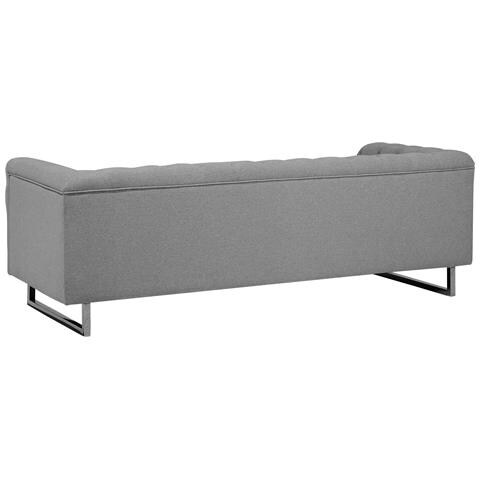 Divano A 3 Posti In Tessuto Grigio Chiaro Vissland - Foto 23