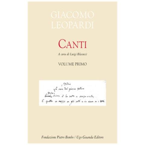 Giacomo Leopardi - Canti. 1. - Foto 2