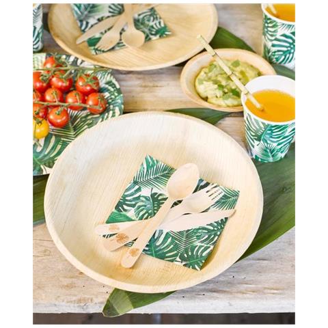 Talking Tables - 8 Bicchieri In Cartone Tropical Verde - Foto 3