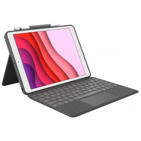 Combo Touch Grafite Smart Connector Qwerty Inglese Uk (combo Touch F / Ipad 7th And 8th - Generation Graphite - - Foto 1