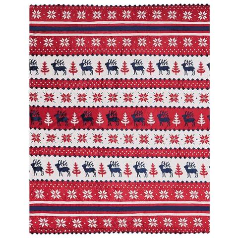 Coperta 150 X 200 Cm Rossa E Blu Reka - Foto 9