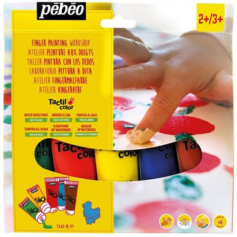 5 Acquerelli + Tampone Di Schiuma - 5 X 80 Ml - Foto 1