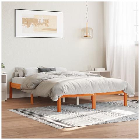 Giroletto Marrone Cera 120x190 Cm In Legno Massello Di Pino - Foto 9