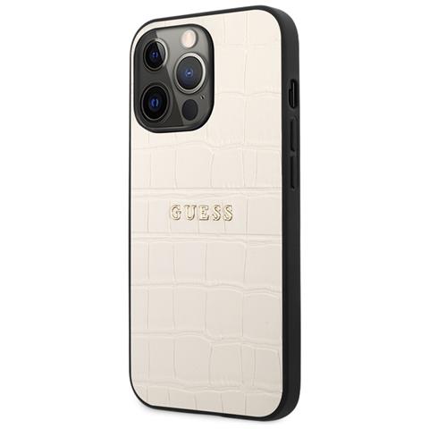 Cover Per Iphone 13 Pro Pu Croco, Beige - Foto 1