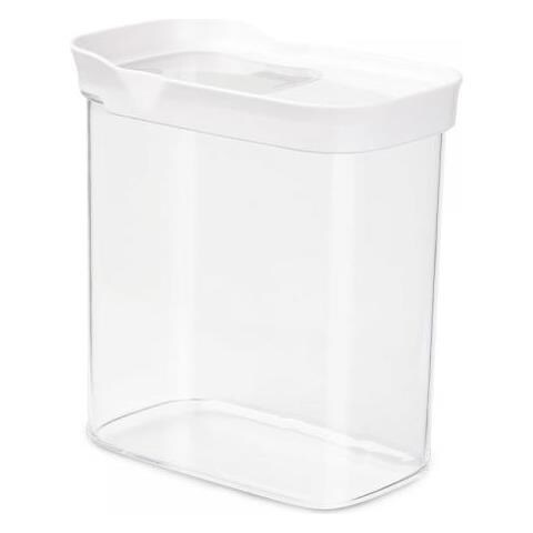 Optima Rettangolare Contenitore 1,6 L Trasparente, Bianco 1 Pz - Foto 1